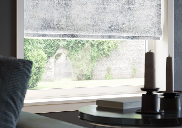 Nebula, Silver Frost - Motorised Roman Blind - Image 5